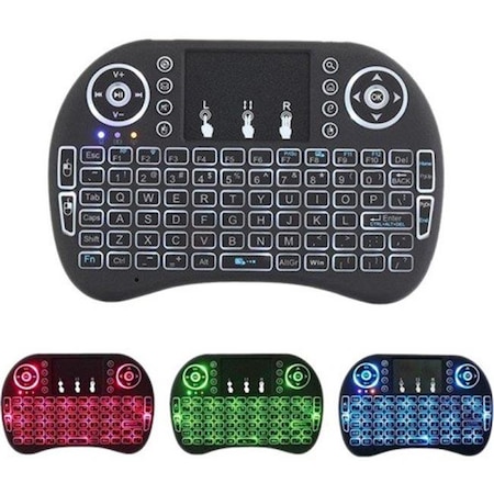 Premiertek Premiertek I8-BL Mini Wireless Keyboard Touchpad Multi-Media Backlight PC Android TV - Black I8-BL